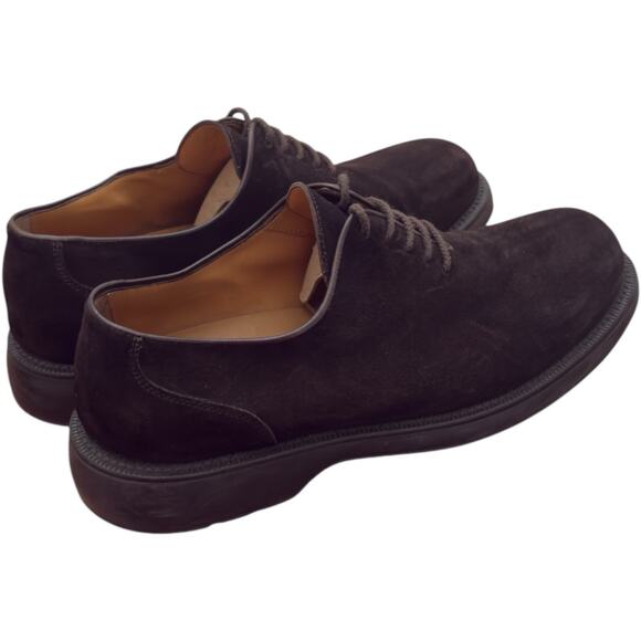 Giorgio Armani Lace Up Brown Suede Shoes Size 43.5 US 10.5 - Picture 6 of 13